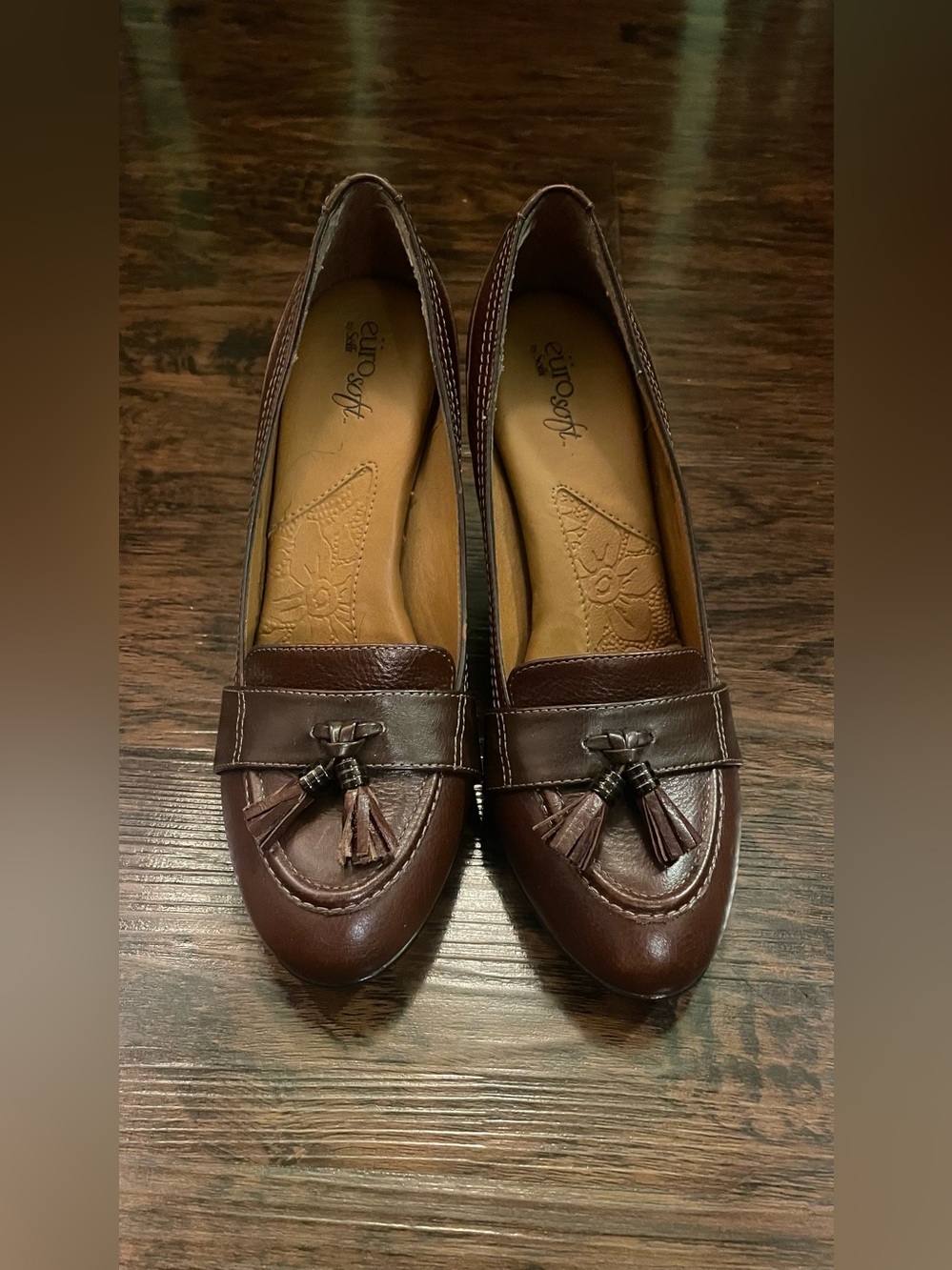 EURO Soft BY Sofft Brown Tassel Heels Sz 9M